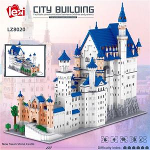 Architecture Neuschwanstein Castle Building Blocks Set, Famous World Architecture Model Building kit 11810 PCS Creative Collection Building Toys for Adults