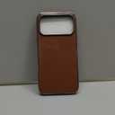 LOHASIC for iPhone 17 Pro Max Case Leather, Slim Luxury Designer Aesthetic Cover for iPhone 17 Pro Max, Soft Vegan Business iPhone 17 Pro Max Leather Case for Men Women, Dark Brown