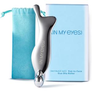 In My Eyes Gua Sha Tool for Face & Eye, Stainless Steel Gua Sha Facial Massager Tool for Reduce Puffiness, Ease Facial Tension & Promote Lymphatic Drainage