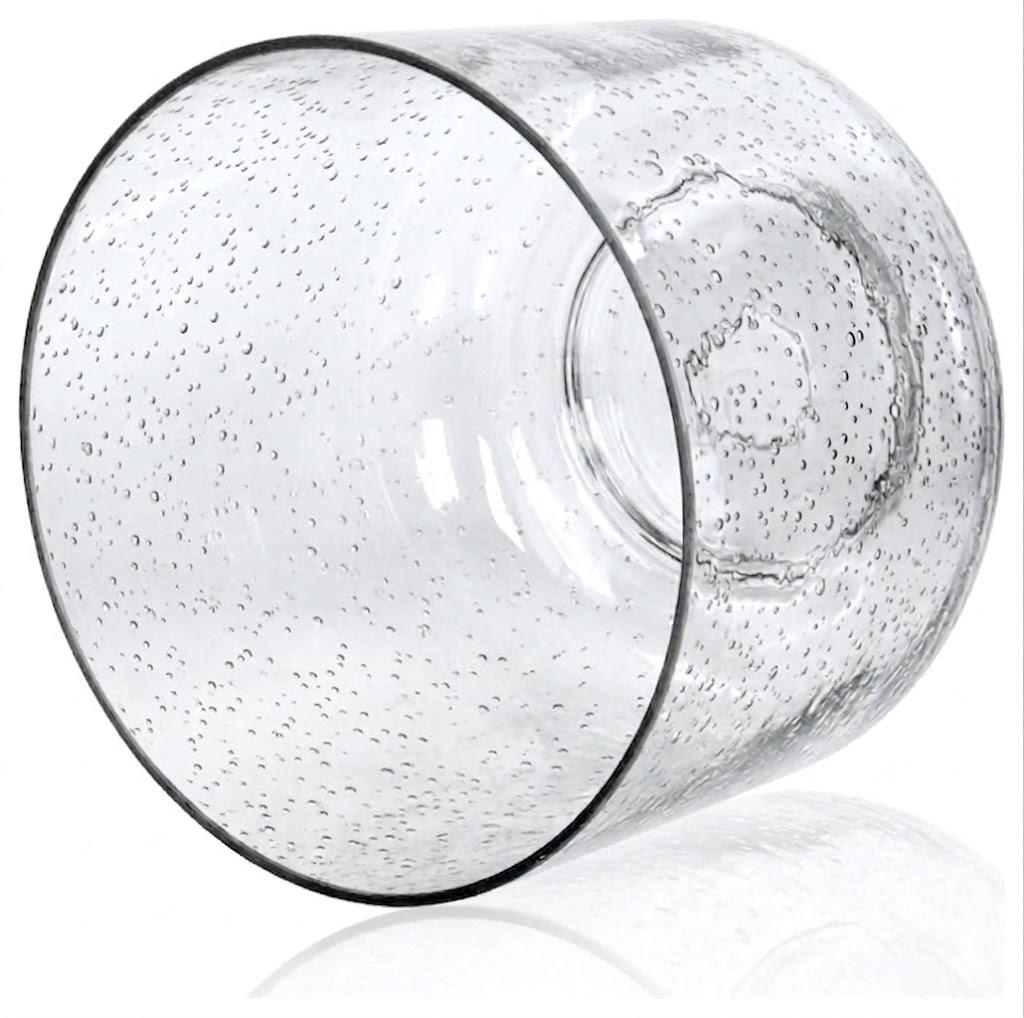 Glass White Lamp Shades, Small Lampshades,Replacement Mini Lamp Shade for Floor Lamp Table Wall Lamp Chandelier Decor (White Seeded-2)