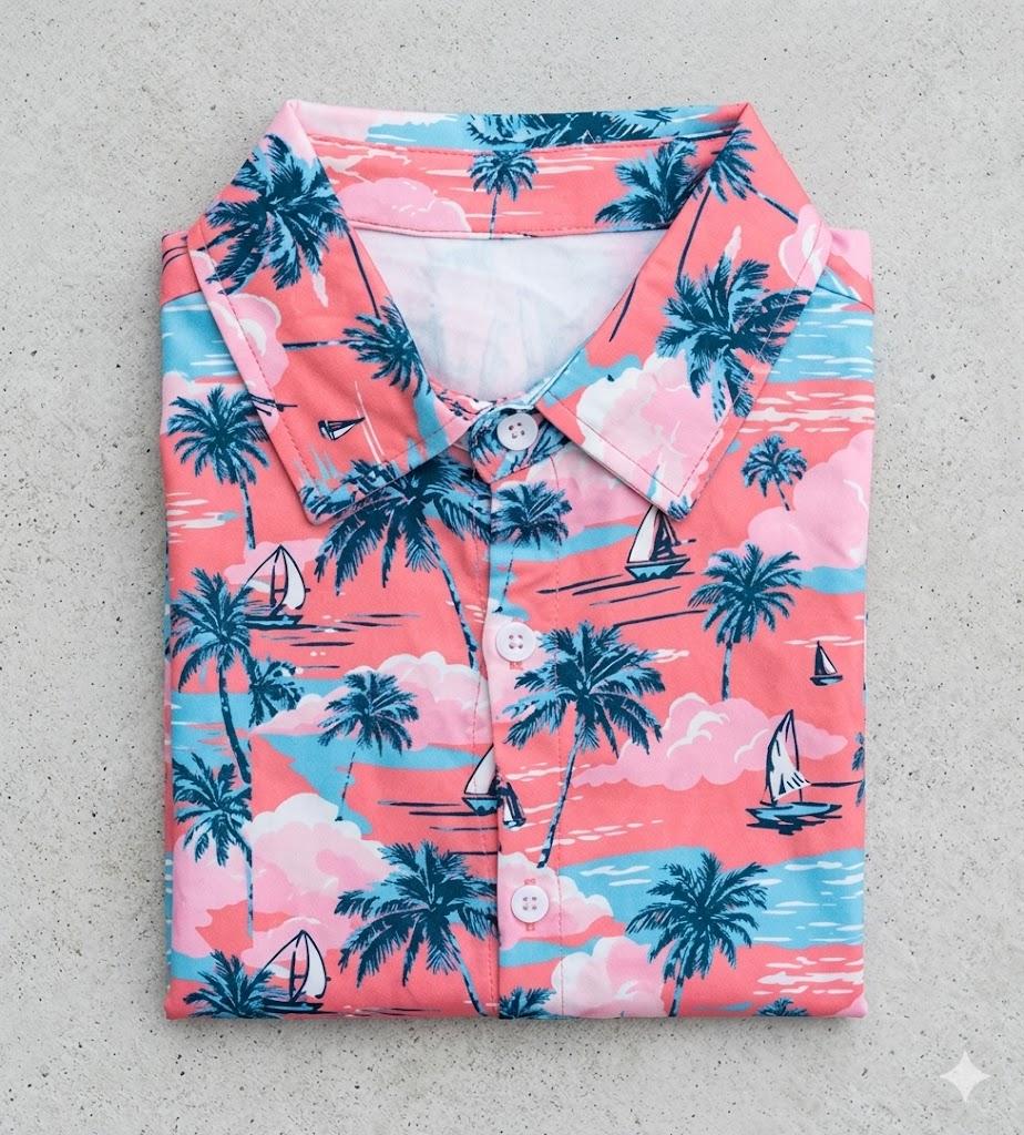 Roy Hawaiian Shirt Pink Size 7-8 Years Old