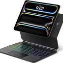 Keyboard Case for iPad Pro 13-inch (M4) 2024, Auto-Connect Design & No Charging Required, Magic-Style Magnetic Keyboard Case with Multi-Touch Trackpad, Compatible with iPad Pro 13