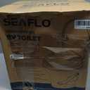 SEAFLO Bone RV Toilet, Residential Height 18.4", Gravity Flush Foot Pedal, Soft Close Seat, Camper Toilet for RV Motorhome Travel Trailer, Parchment, SFRTPH-02-01