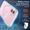 SUPFINE Magnetic for iPhone 17 Case with Screen Protector (Compatible with MagSafe)(Military Grade Drop Protection) Translucent Matte Shockproof with Anti-Fingerprint Phone Cover,Light Pink
