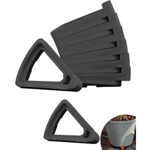 Choclaif Pot Feet for Outdoor Planters Large - 12 PCS of Pot Toes, Elevate Your Flower Pots and Prevent Stains and Water Damage(Black, Big) Large