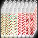 Hiboom 60 Pcs Christmas Candy Cane Glow Sticks Bulk Multi Use Glowsticks Christmas Party Favors Glow in the Dark Party Supplies for Camping Emergency Light Survival Kit with 8-12 Hours Duration
