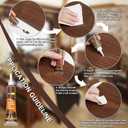 Hupeyna Wood Furniture Repair Kit, 12 Colors Wood Repair Kit, Wood Touch up Fillers, Repair Scratch, Cracks, Discoloration for Wooden Cabinet, Floor, Door, Table Surfaces Wood Filler Paint