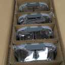 M MCIRCO [5-Pack, 36 oz] Glass Meal Prep Containers 3 Compartment with Lids, Glass Lunch Containers,Food Prep Lunch Box,Bento Box,Microwave, Oven, Freezer, Dishwasher (4.5 Cups) (Gray)