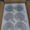 15oz/450ml Glass Coffee Mugs Clear Coffee Cups with Handles perfect for Latte, Cappuccino, Espresso Coffee, Tea and Hot Beverages, Set of 6