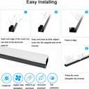 Besseto LED Aluminum Channel for Wood Slat Wall Panels 10 Pack 1M/3.3Ft | Wood Slat Wall Panel LED Strip Light Aluminum Channel Profile for Living Room Bedroom Bathroom Stairs, Black-10Pack 3.28Ft