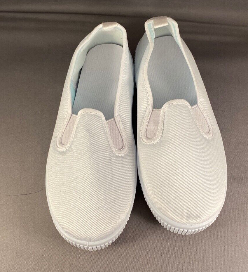 Kids Bright White Slip on Shoes, 30
