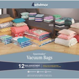 VACUM BAG POLYE CLR 12PK