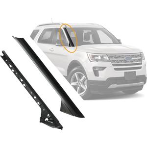 Windshield Trim Molding A-Pillar Set, Compatible with 2011-2019 Ford Explorer,Front Outer & Inner Right Passenger BB5Z7803144AA BB5Z-7803136-AA BB5Z7803136BA BB5Z-7803144-AA 926-451 Window Accessories (A - Outer&Inner RH)