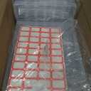 Budreu 8pack 36 Grids Plastic Clear Organizer Box bead Storage Containers with Adjustable Dividers for Craft Jewelry Fishing Tackles Parts Storage with 8 Sheets Label Stickers
