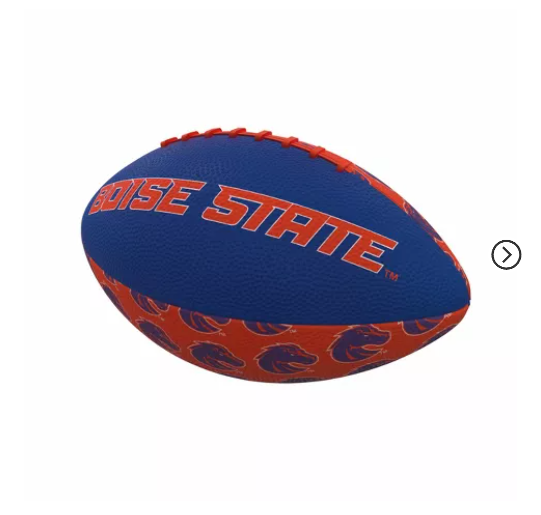 NCAA Boise State Broncos Mini-Size Rubber Football: All Ages Sports Ball