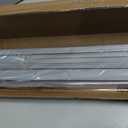 LazBlinds No Tools No Drill 1" Vinyl Mini Blinds, Cordless Blinds for Windows, Light Filtering Horizontal Window Blinds & Shades, 33 1/2" W x 64" H, Grey