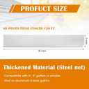 Lock-in Gutter Guard, 5 x 120 ft Micro Durable Coated Steel Gutter Guards Mesh Screens Protection Covers Fit K Style, Pack of 40