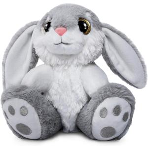 HO-EF Easter Bunny Stuffed Animal, 8.5" Bunny Plush with Floppy Ears, Machine Washable& Softness, Cute Bunny Rabbit Plush Toys for Girls Boys Kids Babies Easter Birthday Gifts Decoration, Gray