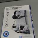 PS5/Slim/Pro Wall Mount Kit with Cooling Fan & Charging Station, PS5 Shelf Floating Mount for All PlayStation 5/Slim/Pro Disc & Digital Console, PS 5 Wall Bracket Behind TV, PS Five Pro Accessories