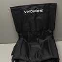 VIVOHOME Stadium Seats with Back Support and Cushion, 2 Pack Portable Bleacher Chairs with Cup Holder and Shoulder Strap, 18.1 x 14.0 x 17.1 in