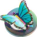 [2026 All-New] for MagSafe Butterfly Phone Grip, Glitter Colorful | Magnetic Butterfly Phone Ring Holder for MagSafe Accessories & iPhone 17 Air 16 Pro Max Plus 15 14 13 12