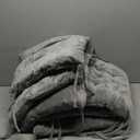 6 Pack Square Seat Cushion Chair Pads for Kitchen Dining Chairs, Soft Comfort Velvet Chair Mat Pillow Cushions with Ties for Office Desk Living Room Tatami 15.5", Gray