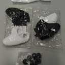 FAMOMI PS5 Controller Skin, Anti-Slip Soft Silicone Protective Cover Case for Playstation 5 Dualsense Controller Grip Accessories, 2 Pack with 8 x Thumb Grip Caps (Black Mix White)