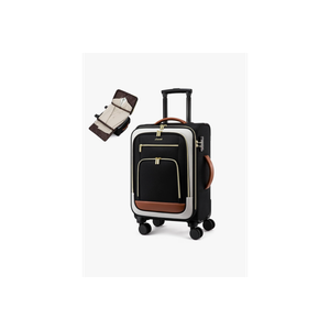 LOVEVOOK Carry on Luggage 22x14x9 Airline Approved, 22 Inch Large Rolling Suitcase, Spinner Wheels & TSA Lock, 49L Softside Lightweight Underseat Carryon Luggage for Women Men Travel