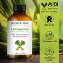 Majestic Pure Essential Oil with Glass Dropper - 100% Pure and Natural - Essential Oils for Diffuser, Aromatherapy, Soap and Candle Making, Lemongrass Essential Oil, Lemongrass Oil, 4 Fl Oz