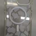 Magnetic for iPhone 14 Pro Max Case, Compatible with MagSafe, Wireless Slim Clear Shockproof Protective Cover for Women Girl - Gray White Leopard Print