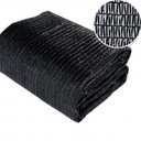 Agfabric 30% Sun-Block Shade Cloth 6x8ft Net Mesh Shade with Clips for Garden Patio & Plants, Black