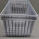 Orgneas Freezer Organizer Bins, Vertical Sides Wire Freezer Baskets for Upright Freezer, Chest Freezer Organizer Deep Freezer Storage Containers for Foods, Snacks, Vegetables, Fruits, Set of 6