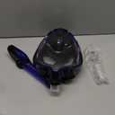 Greatever G2 Full Face Snorkel Mask with Latest Dry Top System,Foldable 180 Degree Panoramic View Snorkeling Mask with Camera Mount,Safe Breathing,Anti-Leak&Anti-Fog (Small-Medium, Dark blue)