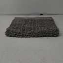 Yimobra Bathroom Rugs Non Slip Washable 32x20 Inch - Ultra Soft Absorbent Chenille Bath Mat, Quick Dry Shaggy Floor Carpet for Tub Shower, Gray Home Decor Accessories (Grey)