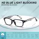 BLOEXCLU 6 Pack Reading Glasses for Women Men Blue Light Blocking Spring Hinge Computer Readers, Anti Eyestrain/Glare