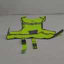 Reflective Running Vest Gear Cycling Motorcycle Reflective Vest,High Visibility Night Running Safety Vest (Medium, Yellow)