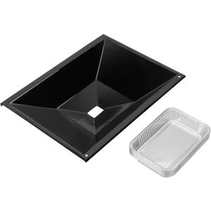 66036 Grease Tray with 10-Pcs 6415 Drip Pan Liner for Weber Genesis II 300 Series, Catch Pan Replacement for Weber Genesis II E-310 E-315 E-325 E-330 E-335 S-310 S-315 S-330 S-335 CSE-340 Grills