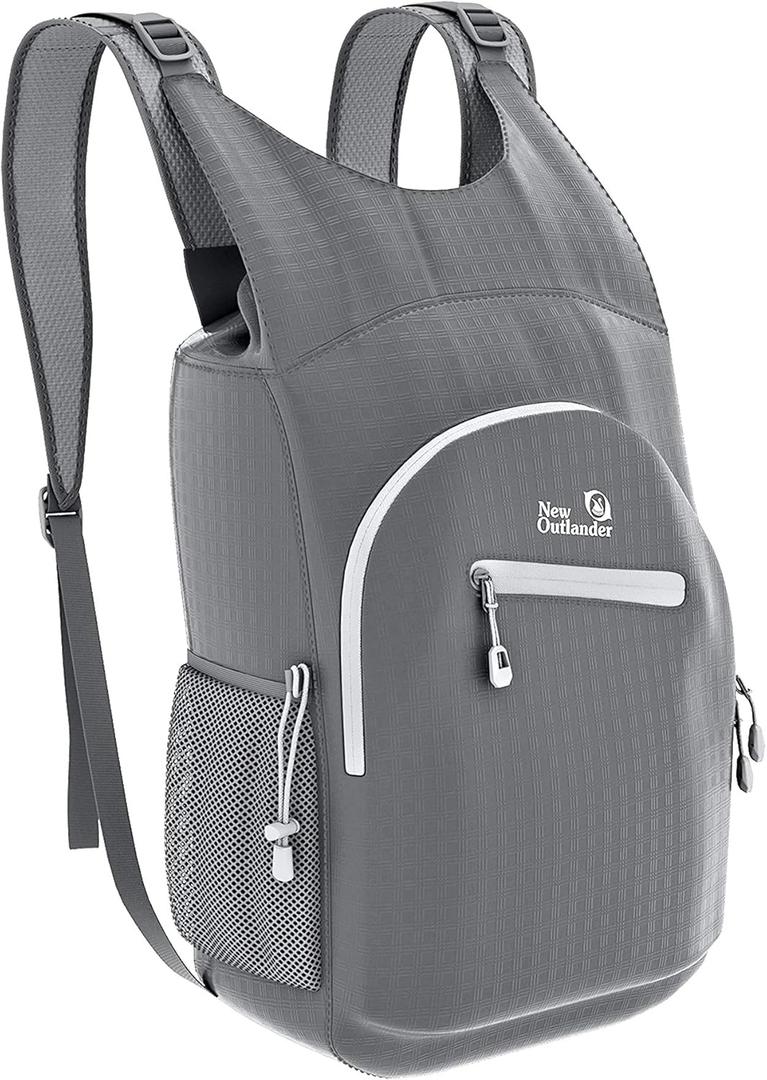Outlander 100% Waterproof Hiking Backpack Lightweight Packable Travel Daypack (25L, Grey)