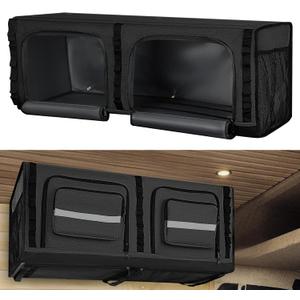 36" RV Overhead Soft-Sided Storage Cabinet, RV Organizer Storage Cabinet Compatible with Mercedes-Benz Sprinter, Ford Transit & RAM Promaster Vans, Black