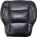 GXARTS Front Driver Bottom Replacement Seat Cover Dark Gray Microfiber Leather Compatible with Nissan Titan 2005 2006 2007 2008 2009 2010 2011 2012 2013 2014 2015