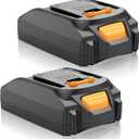 PENGJBATTER 2 Packs 20V 3.0Ah Lithium Battery Compatible for Worx 20V Power Share Battery WA3575 WA3525 WA3520 WA3742 WG155s WG251s WG255s WG545s WG890 WG891, Compatible with Worx 20 Volt Tools