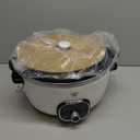 GreenLife 6QT Slow Cooker, Non-Toxic PFAS-Free Ceramic Nonstick Removable Interior Bowl, Programmable, Family Friendly, Keep Warm, Stovetop & Oven Safe, Dishwasher Safe Parts, Timer, Glass Lid, White