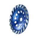 SALI Diamond Concrete Grinding Wheel 7 inch for Polishing and Cleaning Stone Concrete Surface, Cement, Marble, Rock, Granite, and Thinset Removing, Angle Grinder Segment Wheels Cup 180 * 22.2 MM