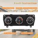 AC Climate Control Module for Jeep Wrangler JK 2014-2018 68197433AB 68197433AA HVAC Climate Control Panel