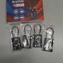 ANVIL 4 Digit Luggage Locks, TSA Locks for Luggage, Advanced TSA008 core, Alert Indicator for Your Travel Lock, Suitcase Lock. (4, Black)
