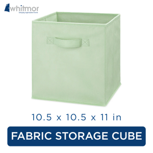 Whitmor Collapsible Storage Cube - SeaGreen 11in