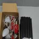 12 Pack Large C9 Christmas Decorations Outdoor, Waterproof C9 Christmas Lights Plug in with 2 Modes and Timer, Pathway Light for Party Indoor Yard Patio Walkway Garden Xmas Decoration (Red and White)