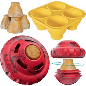 luckdoor Dog Toys to Keep Them Busy,Frozen Treat Dog Enrichment Toys,Slow Food Training to Relieve Boredom and Stimulating,Dog Puzzle Treat Food Dispensing Ball Toy for Small Medium Large Dogs