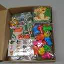 BenLouis 120Pcs Jungle Safari Party Favors Zoo Animals Sticker Stampers Slap Bracelets School Stationery Set Bulk Classroom Prizes for Kids Wild One Party Baby Shower Goodie Bags Fillers