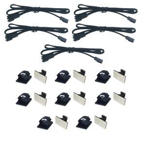 Litever 20 Inches Extension Cable 22 awg, Male to Female, ONLY Under Cabinet Lighting Kit LL-013 Series. 16 Cable Tiers Included (5-Pack-20 Inches)